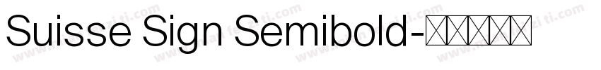 Suisse Sign Semibold字体转换